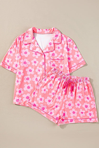 Tabby Flower Print Pajama Set