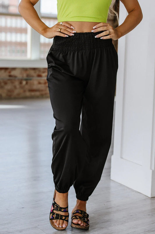 Baker Smocked Joggers with Pockets