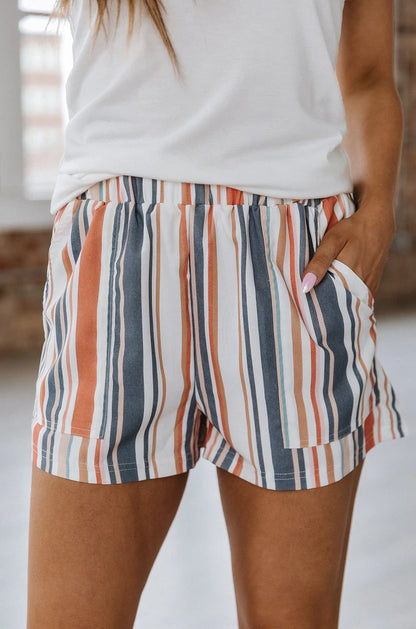 Nylah Striped Shorts