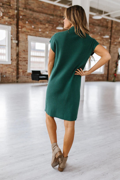 Quincee Short Sleeve Sweater Dress